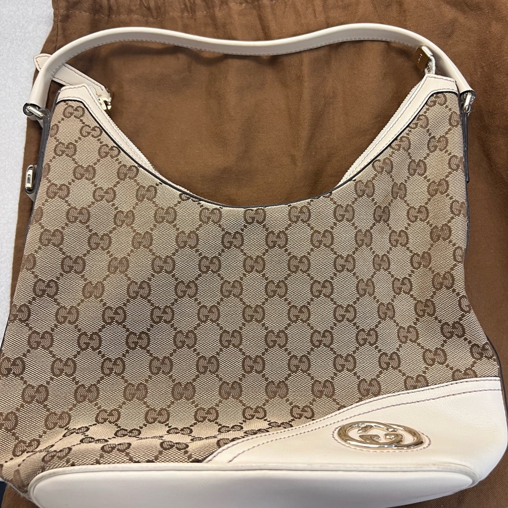 Gucci Monogram One Strap Shoulder Bag
